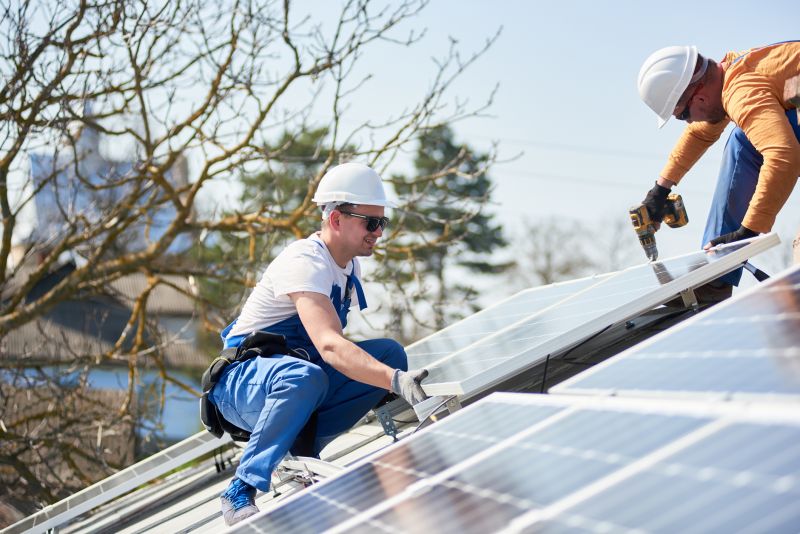 Professional solar panel installation